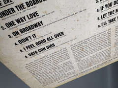 THE DRIFTERS UNDER THE BOARDWALK VINYL LP ALBUM
