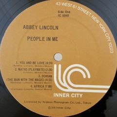 ABBEY LINCOLN People In Me IC6040 LP Vinyl VG+nr++ Cover Shrink GF 1978 Jazz