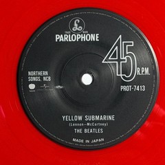 The Beatles Yellow Submarine Eleanor Rigby Red & White Vinyl Set japan NEW
