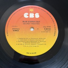Blue Öyster Cult ‎– Secret Treaties – First Press S80103 – Textured Jacket NM/EX