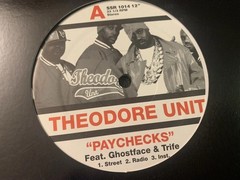 RARE HIP HOP-Theodore Unit-Paychecks 12” OG Vinyl Ghostface Killer WU-TANG CLAN
