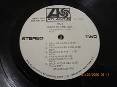 MC5 Back In The USA WHITE LABEL PROMO CTH PRESS LP Used! 1970 Atlantic Records