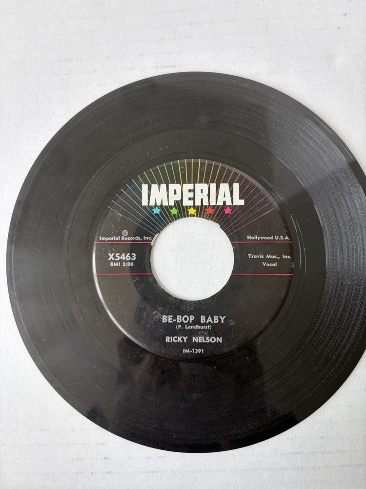 Ricky Nelson Be-Bop Baby Have I Told You Lately 45 RPM Imperial X5463 VG