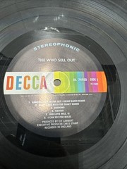 THE WHO Sell Out 1967 LP Vinyl Record Album : EX/VG DL 74950