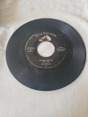 Vintage 1956 RCA Victor 45 RPM Vinyl Record Recorded By Elvis Presley A Side “I