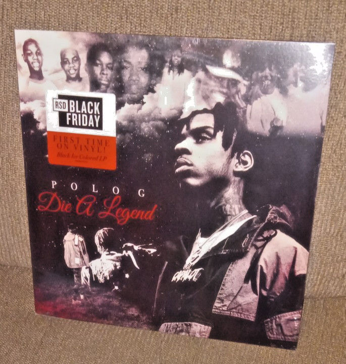 Polo G LP record Die a Legend Black Ice Colored Vinyl RSD BF store day 2023