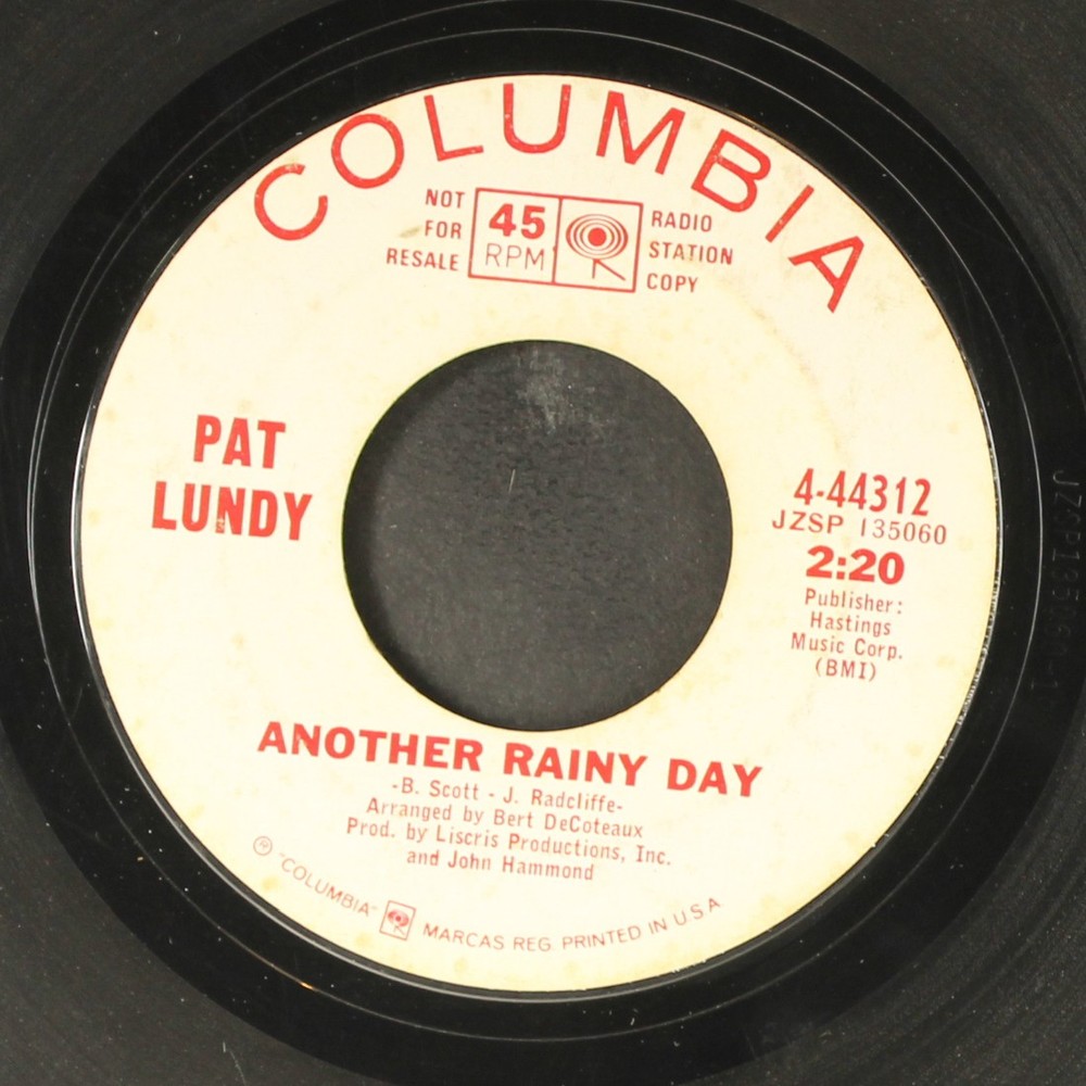 PAT LUNDY: soul ain’t nothin’ but the blues COLUMBIA 7″ Single 45 RPM
