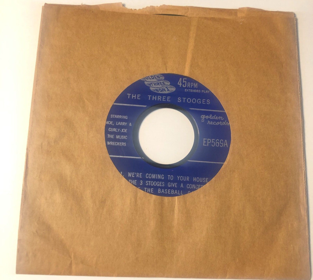 The Three Stooges The Music Wreckers 7″ Record 45 Ep We’re Coming To Your House