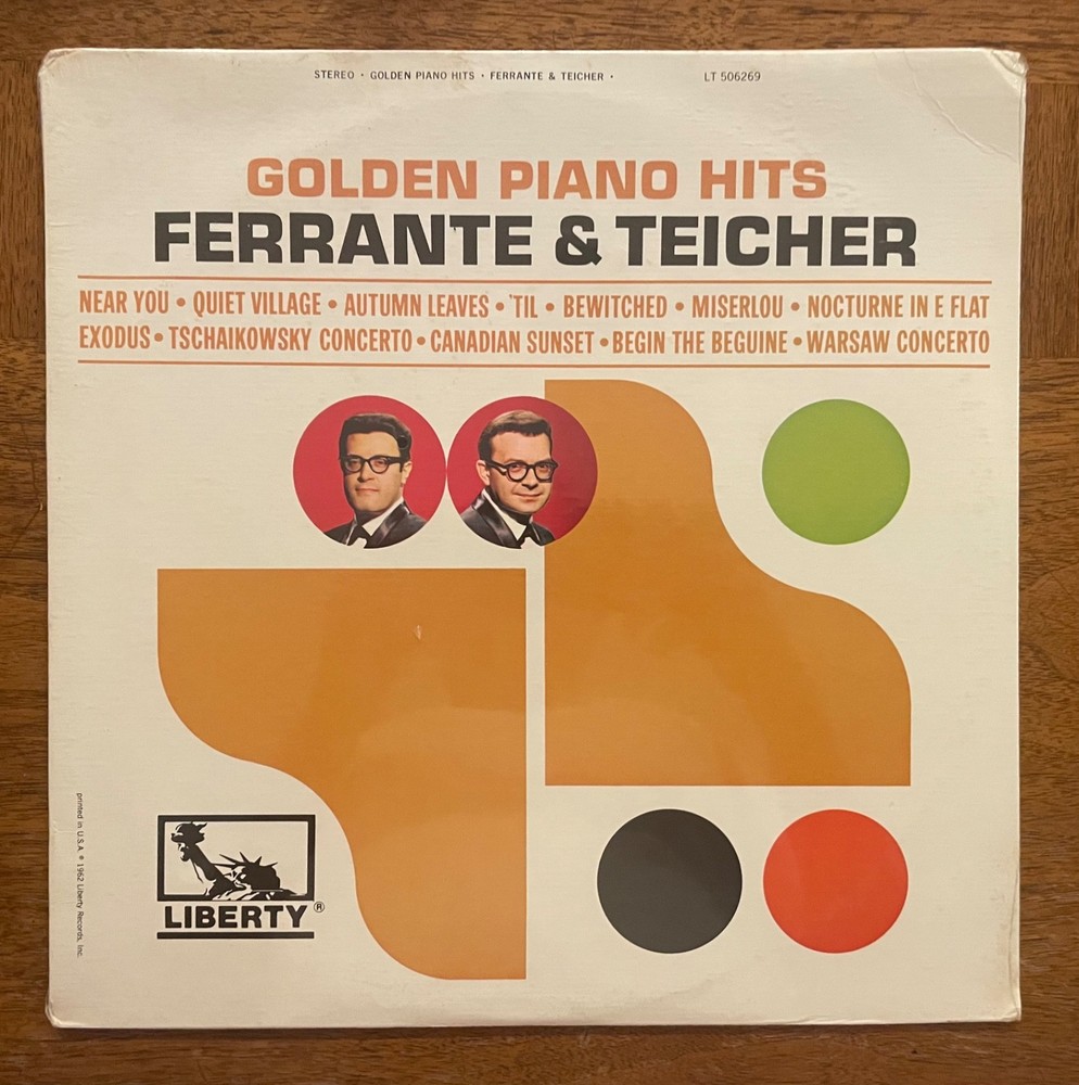 Ferrante & Teicher – Golden Piano Hits – CRC edition. Jazz.Classical. SEALED!!