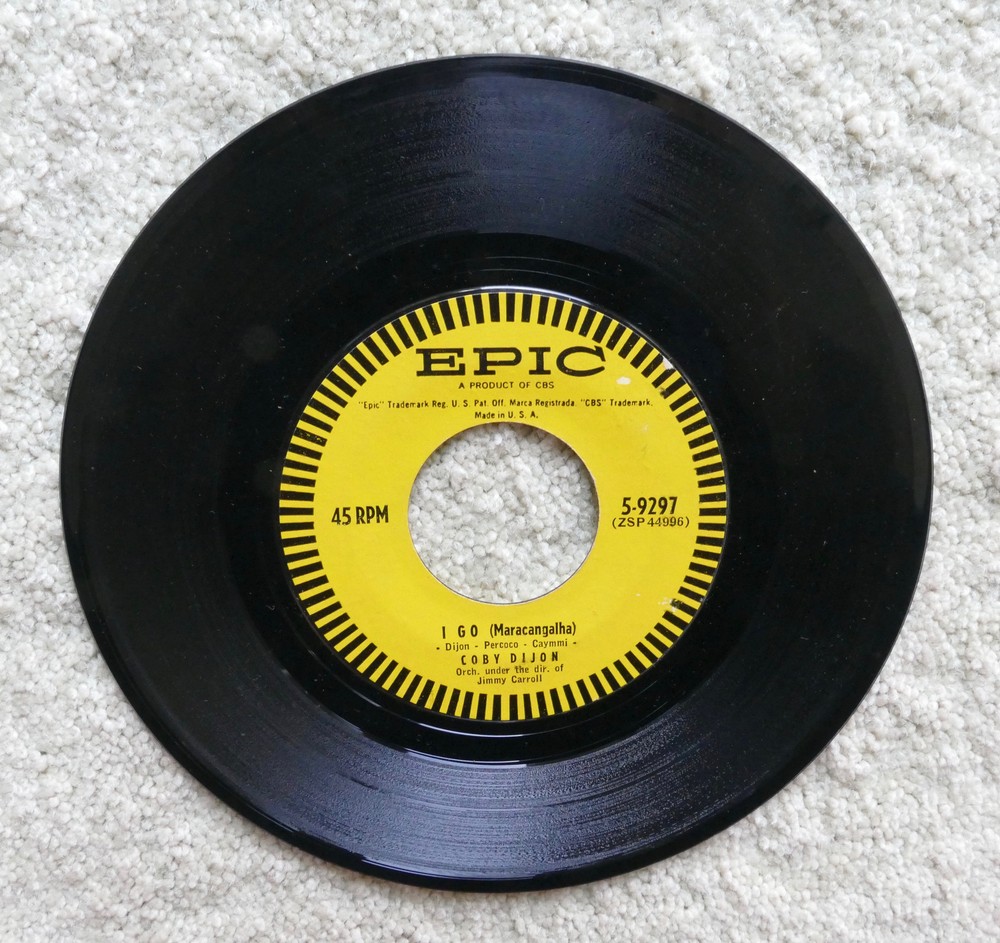 COBY DIJON LOCKED IN THE ARMS OF LOVE 45 EPIC 5-9297 Jimmy Carroll I Go VGC