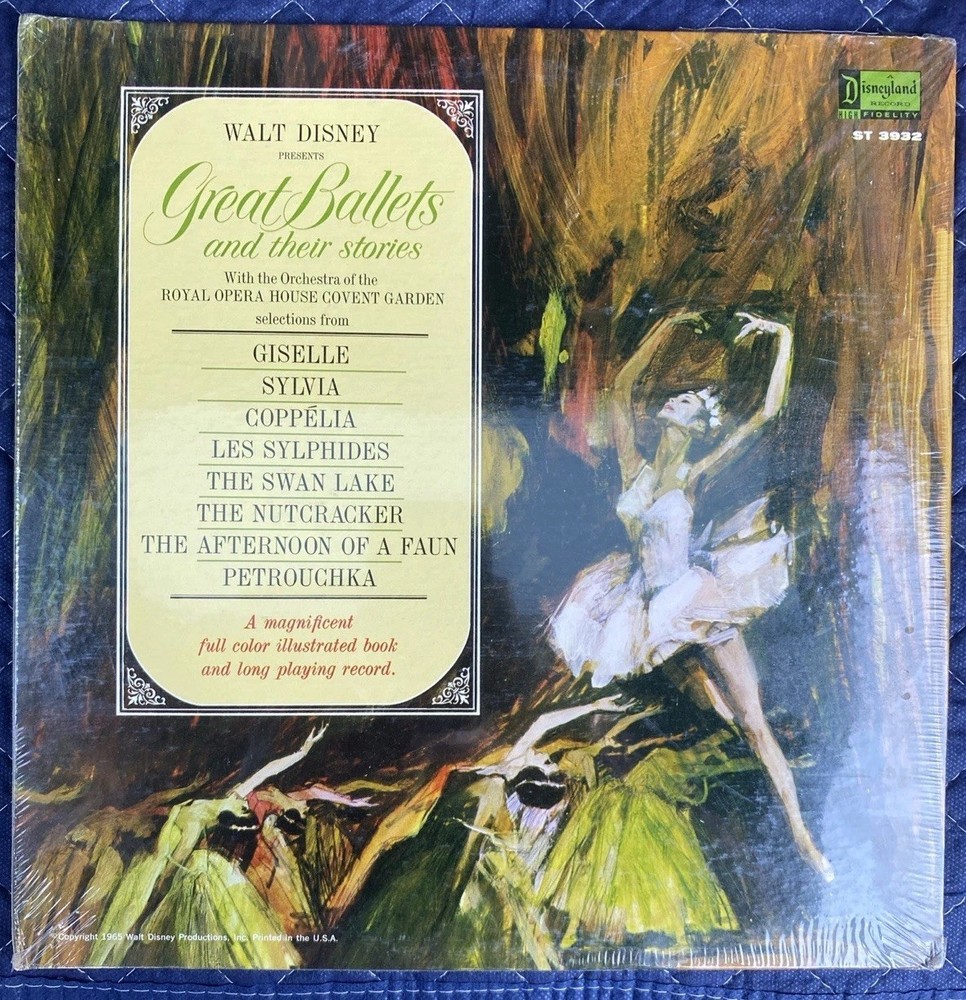 WALT DISNEY GREAT BALLETS AND THEIR STORIES DISNEYLAND LP Vinyl ST-3932 SEALED