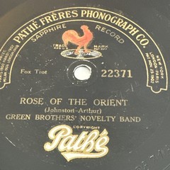 1920 JAZZ Vertical PATHE 22371 78 rpm GREEN BROTHERS “Dancing Honeymoon” V+
