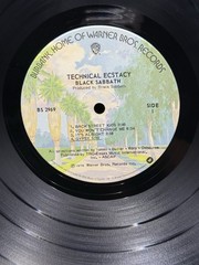 Black Sabbath Technical Ecstasy Lp, First Canada Pressing, VG+ Disc