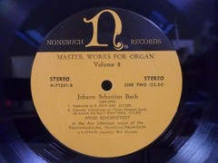Johann Sebastian Bach, Arno Schönstedt, Master Works For Organ Volume 8, (LP, A