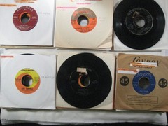 record lot 45 rpm VG 100 vinyl w/ sleeves Pop hits 50s-70s Oldies FREE SHIP 5N