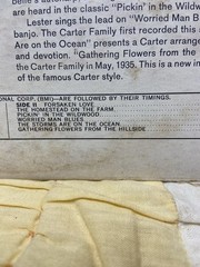 Lester Flatt & Earl Scruggs Songs Of The Famous Carter Family Vinyl LP 1961