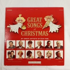 Lot of 4 Compilation Holiday Christmas 33 rpm Vinyl Records Various Artists