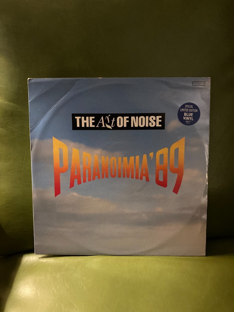 The Art Of Noise – Paranoimia ’89 12″ Blue Vinyl Single UK Pressing 1989 VG