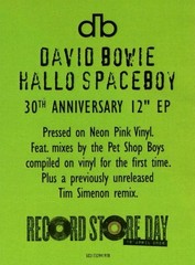 DAVID BOWIE 12″ Hallo Spaceboy PINK VINYL RECORD STORE DAY 2026 New and SEALED