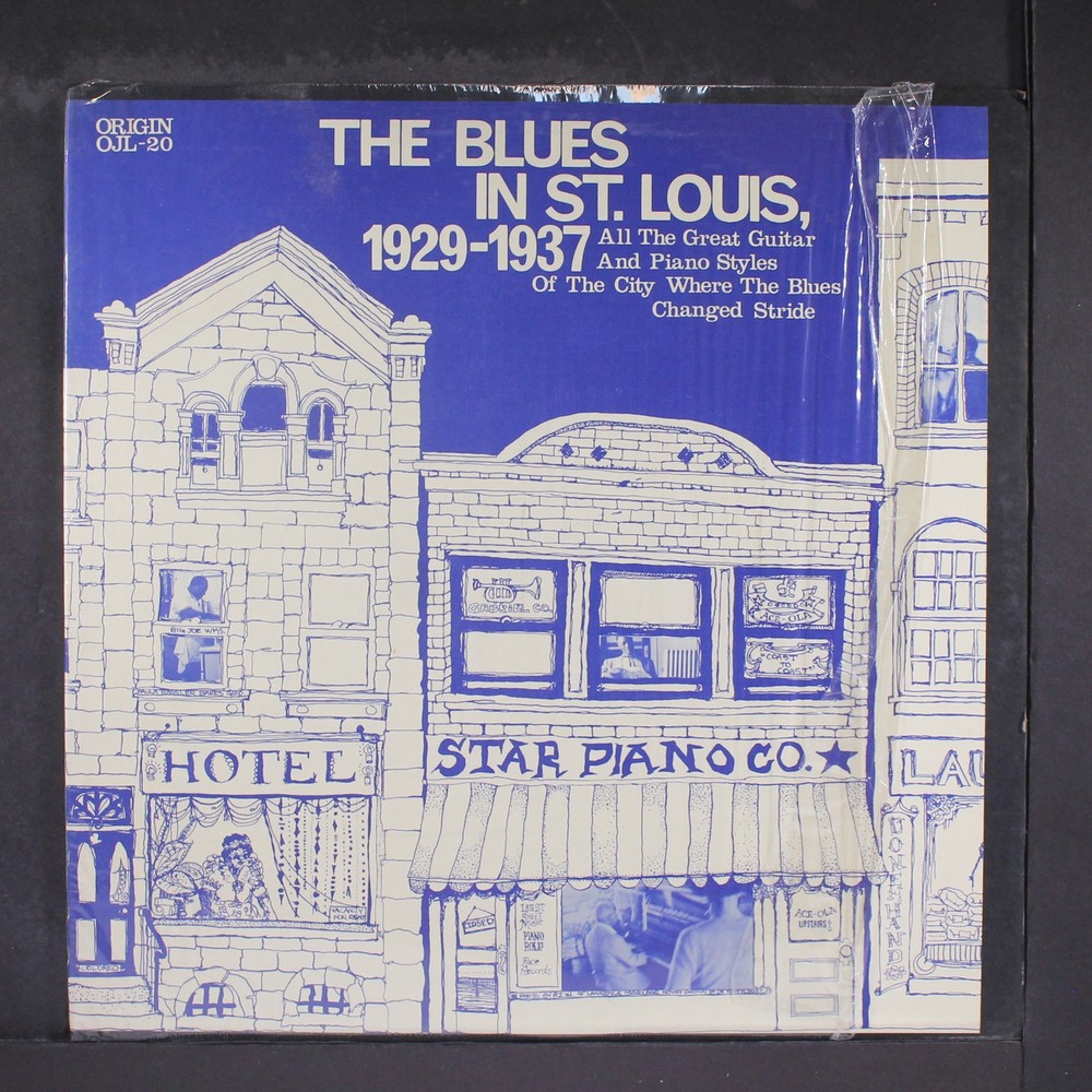 VARIOUS: the blues in st. louis, 1929-37 ORIGIN JAZZ LIBRARY 12″ LP 33 RPM