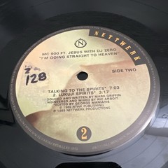 MC 900ft Jesus I’m Going Straight To Heaven 1989 Nettwerk Vinyl Record 12″ 45