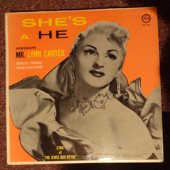 Mr. Lynn Carter LP He’s a She Fiesta label VG+ 1960’s Female impersonator