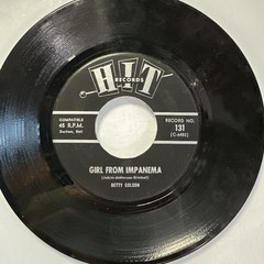 Betty Colson Girl From Impanema / Harvey Frolic Dang Me Record 45 RPM Vinyl