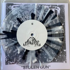 STOLEN GUN 7 inch Vinyl Record Black White Splatter Limited Edition