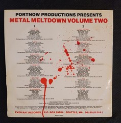 Metal Meltdown II [LP] Rare 1987 Metal Compilation album VG+ Shock Treatment