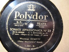 1932 WILHELM KEMPFF PIANO Beethoven APPASSIONATA Sonata Op 57 POLYDOR