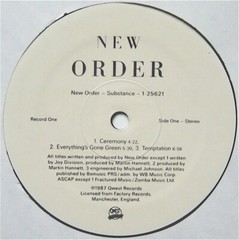 New Order Substance Embossed Cover USA 1987 Qwest 2 LP NM w INNERS