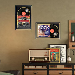 Vinyl Record Display Frame – 12×12 LP Album Frame – 2 Pack Black & Gold