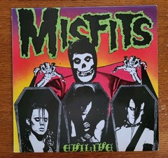 Misfits Evilive LP 1989 2nd Press Plan 9 Caroline Records EX/EX VERY RARE CLEAN