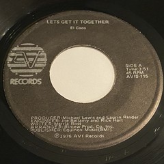 El Coco: Lets Get It Together / Fait Le Chat (Do The Cat) 45 – AVI – Disco
