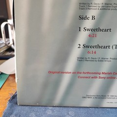 JD And Mariah Sweetheart 12″ Vinyl Single UK A1/B1 33 1/3 RPM Ex/Ex