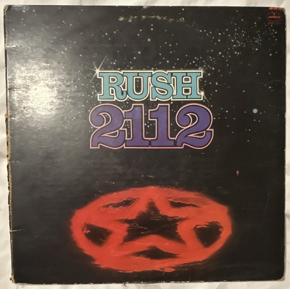 Rush 2112 Mercury LP Vinyl 12″ Black Cardboard Sleeve SRM-1-1079