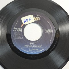 Michael Jackson “Beat It” 45 Vg+ Tested Jukebox 1982