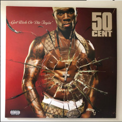 50 Cent – Get Rich Or Die Tryin (vinyl) Interscope 2xLP clear vinyl NEW rare!