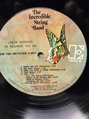 VINTAGE THE INCREDIBLE STRING BAND VINYL LP ‘LIQUID ACROBAT AS REGARDS THE AIR’