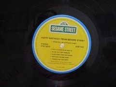 Sesame Street ‎Happy Birthday LP Vinyl Record 1977 NOT TESTED