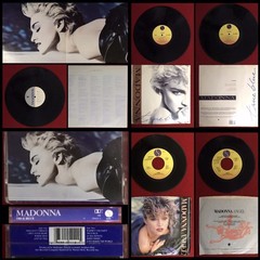 Lot VTG 1980’s Madonna True Blue + Fan Collection Vinyl Albums CD Cassette Cards