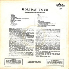 Jacques Leroy – Holiday Tour LP Record 1960 ARC International Easy Listening 33⅓