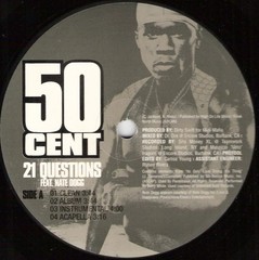 50 Cent – 21 Questions / Many Men [Wish Death] 2003 12″ Interscope Records INTR-
