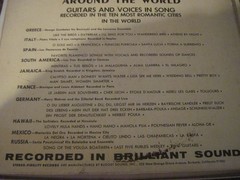 Folk Music from Around World, 1970, Somerset, 7 LP 33 1/3rpm Albums, Very Gd.Con