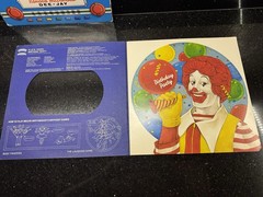 (2) Ronald McDonald Kids Radio Vinyl LP Record Albums Birthday & Rainy Day Fun