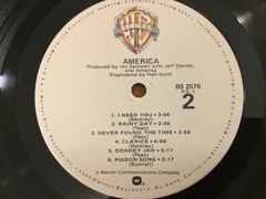 America “America” Reissue Vinyl = VG+ 12″ LP Record Rock, Soft Rock, Pop Rock