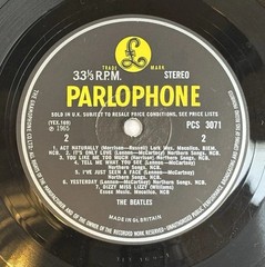 The Beatles Help! 1st UK Press Vinyl LP Stereo PCS 3071 Y/B -1/-1 VG+
