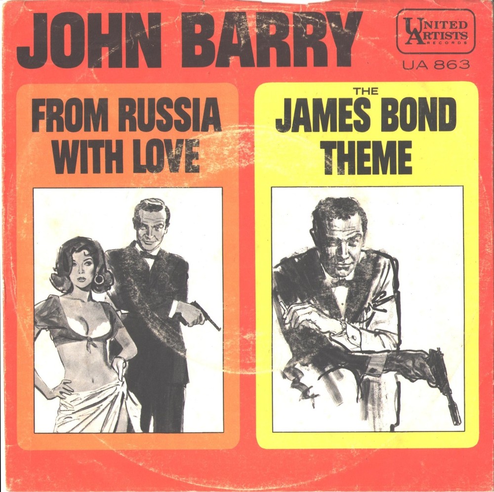 JOHN BARRY-PICTURE SLEEVE + 45-(FROM RUSSIA WITH LOVE)-PS–PIC–SLV