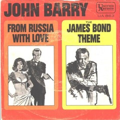 JOHN BARRY-PICTURE SLEEVE + 45-(FROM RUSSIA WITH LOVE)-PS–PIC–SLV
