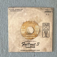 Fallout 3 Soundtrack 7″ Vinyl EP 45 RPM Stereo Galaxy News Radio 2008
